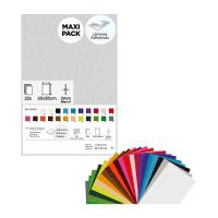 Lot de 22 plaques feutrine 2mm adhesives 20x30 couleurs assorties