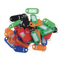 Sachet 20 portes-cles assortis avec etiquettes