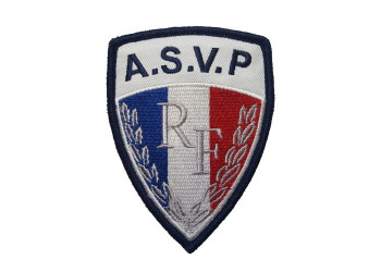 Ecusson manche ASVP - fixation sur velcro 