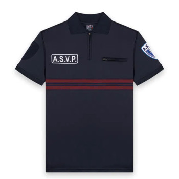 Polo respirant manches courtes blanc
