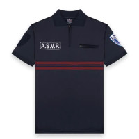 Polo respirant manches courtes blanc