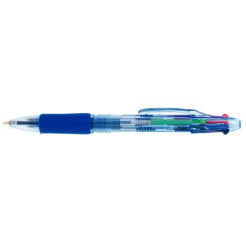 Stylo bille 4 couleurs pointe fine