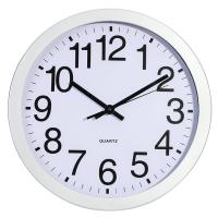 Horloge 30 cm argent