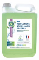 Pdt eco savon mains et corps creme resolutions amande - 5L