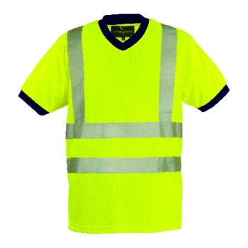 TEE SHIRT HAUTE VISIBILITE
Tee-shirt haute visibilité avec bandes rétroréfléchissantes
Toutes tailles