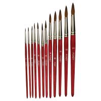 Pinceau poney rond n° 16 - poils fins melanges / unite