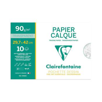Paquet de 12 feuilles papier calque a4 90g