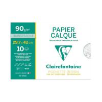 Paquet de 12 feuilles papier calque a4 90g
