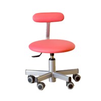 Tabouret réglable sur roues avec dossier