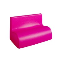 Banquette 2 places Revêtement tissu PVC lavable - Déhoussable