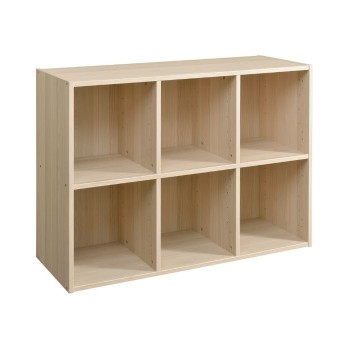 Meuble range sacs sans pieds empilable - 6 casiers ouverts