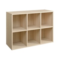 Meuble range sacs sans pieds empilable - 6 casiers ouverts
