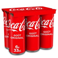 4 packs de 6 canettes de Coca-Cola (24 x 33cl)