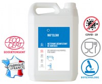 Nettoyant désinfectant de surfaces nat clear - 5L