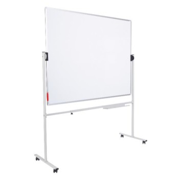 Tableau blanc 120x200 cm + support rotatif mobile