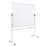Tableau blanc 120x200 cm + support rotatif mobile