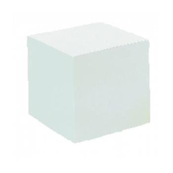 Bloc cube blanc 9x9x9 cm