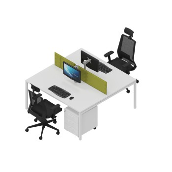 Bureau partagé 2 personnes 140 x 160 cm