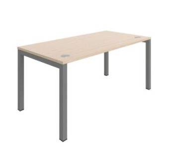 Bureau individuel plan droit avec obturateurs - L180 x P80 cm - Astrolite