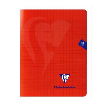 Cahier polypro 17x22 grand carreaux - 48P