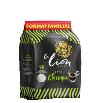 Sachet Café LE LION Classique 100% Arabica - Compatibles Senseo - 12 sachets de 40 dosettes de 7g