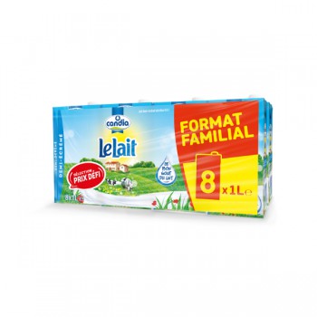 4 packs de 8 briques de lait Candia 1/2 écrémé (32 x 1L)