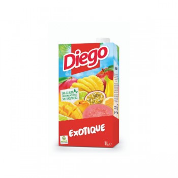 Pack de 6 briques de jus Exotique Diego - 1L