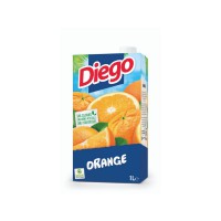 Pack de 6 briques de jus d'orange Diego - 1L