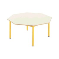 Table maternelle fixe octogonale 130x130cm - T1