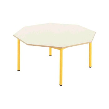 Table maternelle fixe octogonale 130x130cm - T3