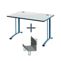 Table informatique 80x70cm + support unité centrale