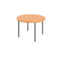 Table ronde D120 cm Ensemble - 4 pieds - 3/4 personnes 