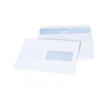Paquet de 500 enveloppes blanches avec fenetre 45 centrée - 162x229