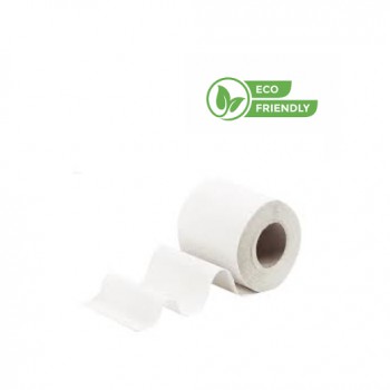 Papier hygiénique MINI jumbo - microgaufré blanc - 2 plis