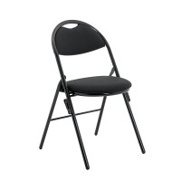 Chaise pliante Florence - noir - Lot de 4