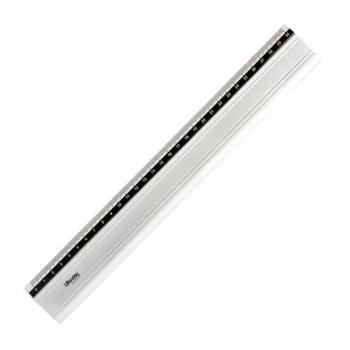 Regle plate 30cm alu antiderapante