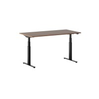 Bureau 140 x 80cm réglable électriquement en hauteur - Q-ACTIVE - chêne