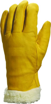 Gants fourées en cuir