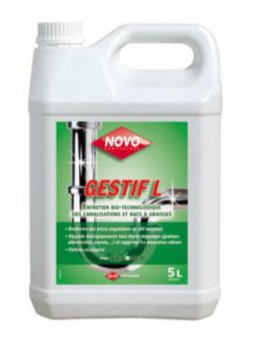 Novo gestif liquide bio 5l pour canalisation/fosse/bac a graisse