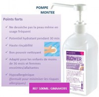 Phago derm flower 500ml lotion 2 en 1 hypoallergenique avec pompe adapte enfant -36 mois