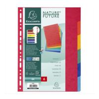 Jeu de 6 intercalaires carte lustrée - pefc