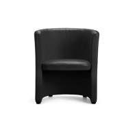 Fauteuil de réception A place Luna - Noir