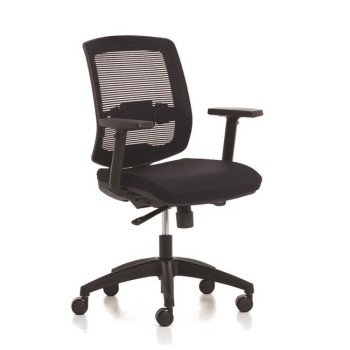 Siège de bureau Malice - Noir -  Accoudoirs réglables