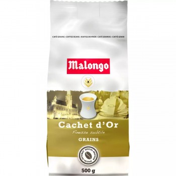 Café MALONGO en Grains - Cachet D'or - 6 sachets de 500g