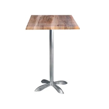 Table haute carrée 70 x 70 cm