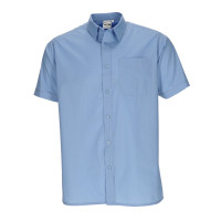 Chemise homme 100% coton, manches courtes, coloris blanc, fermeture à boutons
Toutes tailles
