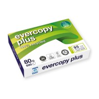 Papier A4 blanc 80g EVERCOPY + 100% recyclé 95CIE - 500F
