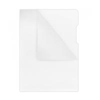 Paquet de 100 pochettes coin pvc cristal pp
