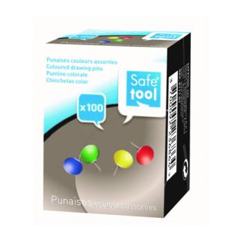 Boite de 100 punaises coule/asso