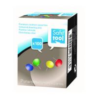 Boite de 100 punaises coule/asso